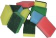 Merkloos Schuursponsjes - 40 stuks - multicolor - 9 x 6 x 3 cm