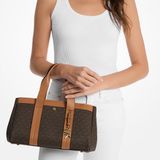 Michael Kors Hamilton Moderne Crossbodytas Kleine Dames - Leer - Zwart
