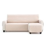 Maxifundas Bankhoes voor chaise longue, gestoffeerd, hoekdeel rechts, 280 cm, extra zacht, beige