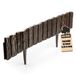 BigDean Bordure de jardinière en plastique - 6,96m - Anthracite