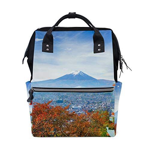 MONTOJ Amazing Mount Fuji Landscape Canvas Rugzak Reizen Campus Rugzak - 7422591845380