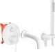 REA Lungo White + Box - Inbouw Badmengkraan - Wit