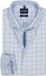 OLYMP Luxor modern fit chemise - longueur de manche 7 - popeline - carreaux bleu clair avec marron et bleu foncé et blanc - Repassage facile - Tour de cou : 40 (taille UE : M)