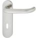 Häfele Garniture de béquille LDH 2170 inox mat plaque courte, garniture interchangeable gauche