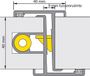ALPROKON P-Deurnaald 19-1 Deurdikte 40m 285cm slottype 600 U20 Din Links