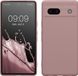 kwmobile telefoonhoesje geschikt voor Google Pixel 7a - Hoesje voor smartphone - In licht oudroze
