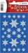 HERMA 3928 kerststickers, zilveren sterren 6-puntig