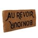 Creative Co-op Bonjour/Au Revoir Natuurlijke Kokos Deurmat, 32" x 16"