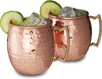 Relaxdays - Moscow Mule Beker - 2 stuks - verkoperd roestvrij staal - 50 cl