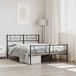 vidaXL Bedframe - Metaal - Zwart - 120x190 cm