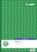 SIGEL BO111 bonbuch bonblok, 1000 slopen groen, A4, 2 x 50 vellen