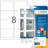 HERMA weersbestendige etiketten van speciaalpapier, 99,1x67,7 mm, permanent, 20 vel A4