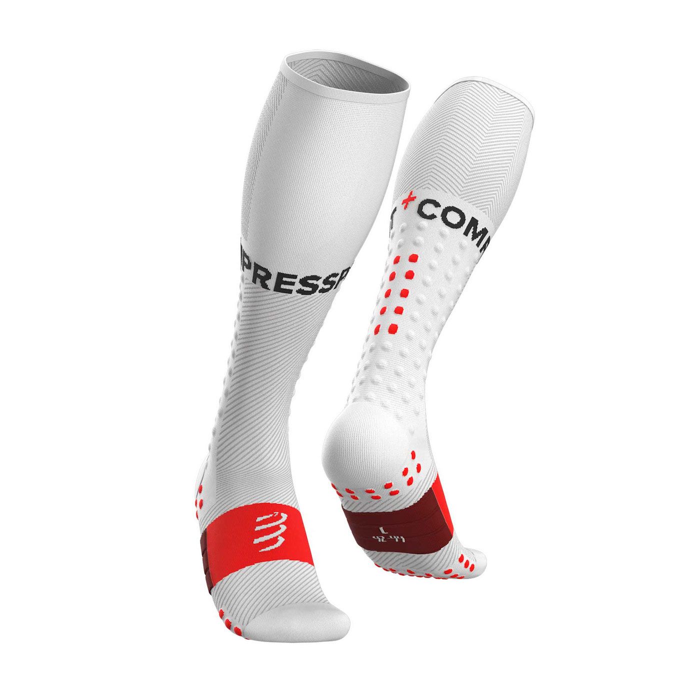 Compressport Full Socks Run - Wit - 7640314042131