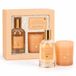 Geurkaars Bougie parfumée et vaporisateur d'ambiance - Pivoine - Orange - Pour femme | Lot de 2 bougies parfumées élégantes avec bougie parfumée et spray d'intérieur au parfum de pivoine - Emballage décoratif et