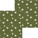H&S Collection Couvertures polaires - 2x - vert marine avec étoiles - 130 x 170 cm