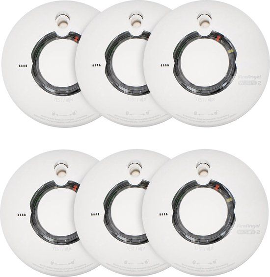 FireAngel WST-630T-BNLT Rookmelder 6-pack - Draadloos koppelbaar