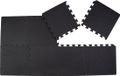 Pure2Improve Puzzelmat - Fitnessmat - Gymvloer - 0.9cm - Zwart - 8 Stuks
