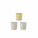 Bloomingville Patrizia Eierdopjes, Stoneware, Meerkleurig, Set van 3