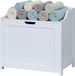 Relaxdays Wasmand - 80 l - blanc