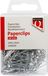 Quantore Paperclips, zilver, 30 mm, 100 stuks