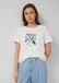 s.Oliver T-shirt Dames Wit Katoen Ronde Hals Korte Mouw Pailletten Printopdruk 38