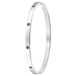 Lucardi Dames Armband bangle geboortestenen - Staal - Armband - Cadeau - Stijlvol - Zilverkleurig