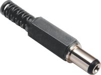 TRU COMPONENTS Laagspannings-connector Stekker, recht 5 mm 2.5 mm 1 stuk(s)