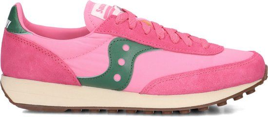 Saucony Trainer 80 Sneakers Dames Roze Maat 39 - Suède - Lente/Zomer 2025