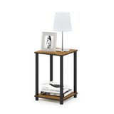 Furinno Haydn Bijzettafel, hout, licht kersen/zwart, 34,04 x 34,04 x 50,8 cm