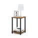 Furinno Haydn Bijzettafel, hout, licht kersen/zwart, 34,04 x 34,04 x 50,8 cm