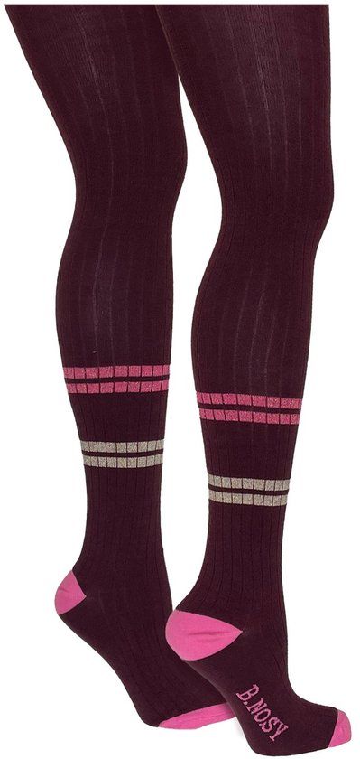 B.Nosy Meisjes Maillot Y509-5921 Gestreept Katoenmix Maat 134-140