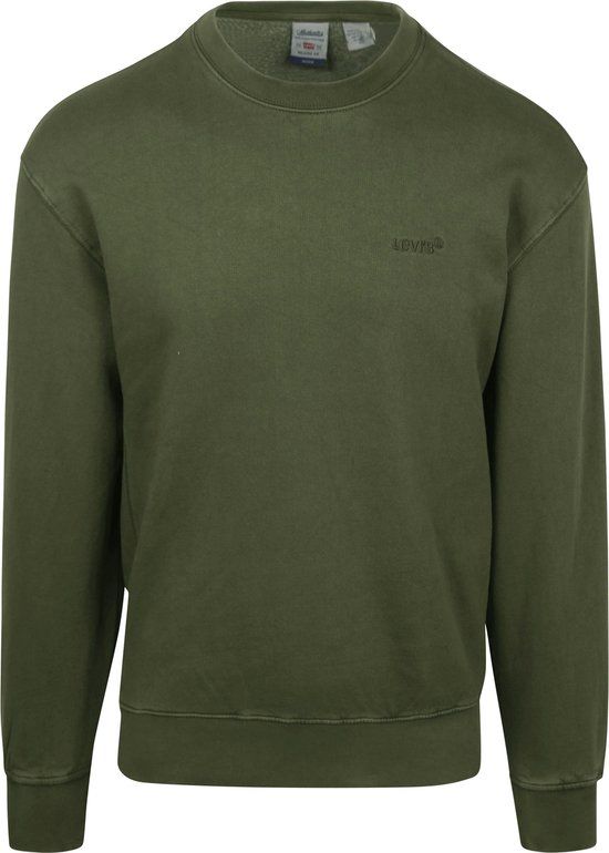 Levi's Sweater Authentic Logo Olijfgroen - Maat S - Heren