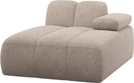 WOOOD Mojo Chaise Longue Element Bank Rechts - Wollig - Donkerzand
