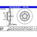 ATE 2x 24.0122-0120.1 Disque de frein avant Ø280,0mm cercle
