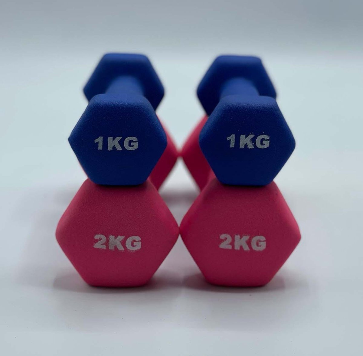 Padisport dumbell set 1 en 2 kg - fitness - gewicht - set - 1 + 2 kg - 2x1kg, 2x2kg