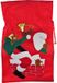 SANDY Luxe Kerst cadeauzak vilt 68 x 43 cm - Kerst cadeautjes opbergzak - Rood