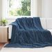VidaXL Gooi deken marineblauw 270 x 240 cm 1.66 kg fleece