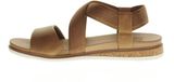 Skechers Sandales Chestnut Taille 41 Femmes Plat Sandales Toile Caoutchouc Cognac