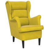 VidaXL Fauteuil fluweel mosterdgeel