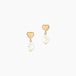 Histoire d'Or Loving Pearl Boucles D'Oreilles Pendantes Argent Doré A L'Or 750/1000 Perle De Culture