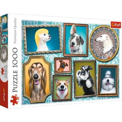 Trefl puzzel, Happy Dogs, 1000 elementen, premium kwaliteit, voor volwassenen en kinderen vanaf 12 jaar