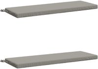 vidaXL - 2-delige Bankkussens SOEST - 100% Polyester - Grijs