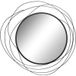 Miroir Circulaire Noir En Métal Torsadé, Décoration Contemporaine, Diamètre 65 Cm