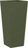 vidaXL Plantenbak 35x35x75 cm staal olijfgroen