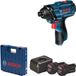 Bosch GDR 120-LI Professional accu-slagmoersleutel 12 V 100 Nm (06019F0001) + 2x accu 2.0 Ah + lader + koffer