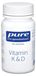 Pro Medico Pure Encapsulations Vitamine K & D capsules, 30 capsules