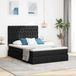 Maison Exclusive - Lit coffre exclusif avec matelas, couleur noire, dimensions 140 x 200 cm, revêtement en tissu
