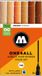 Molotow ONE4ALL Acrylstiften Set van 6 Bruine tinten