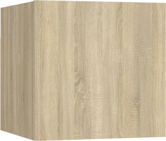 vidaXL Tv-wandmeubel 30,5x30x30 cm sonoma eikenkleurig