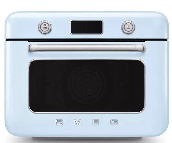 SMEG COF01PBEU - Vrijstaande Combi-stoomoven - Pastelblauw - Jaren 50 Design
